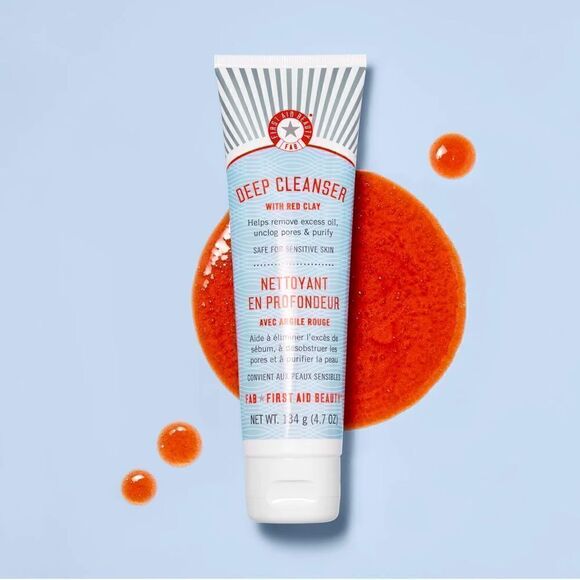 First Aid Beauty target Blemish-Prone Skin Deep Cleanser with Red Clay Vegan - Picture 1 of 5